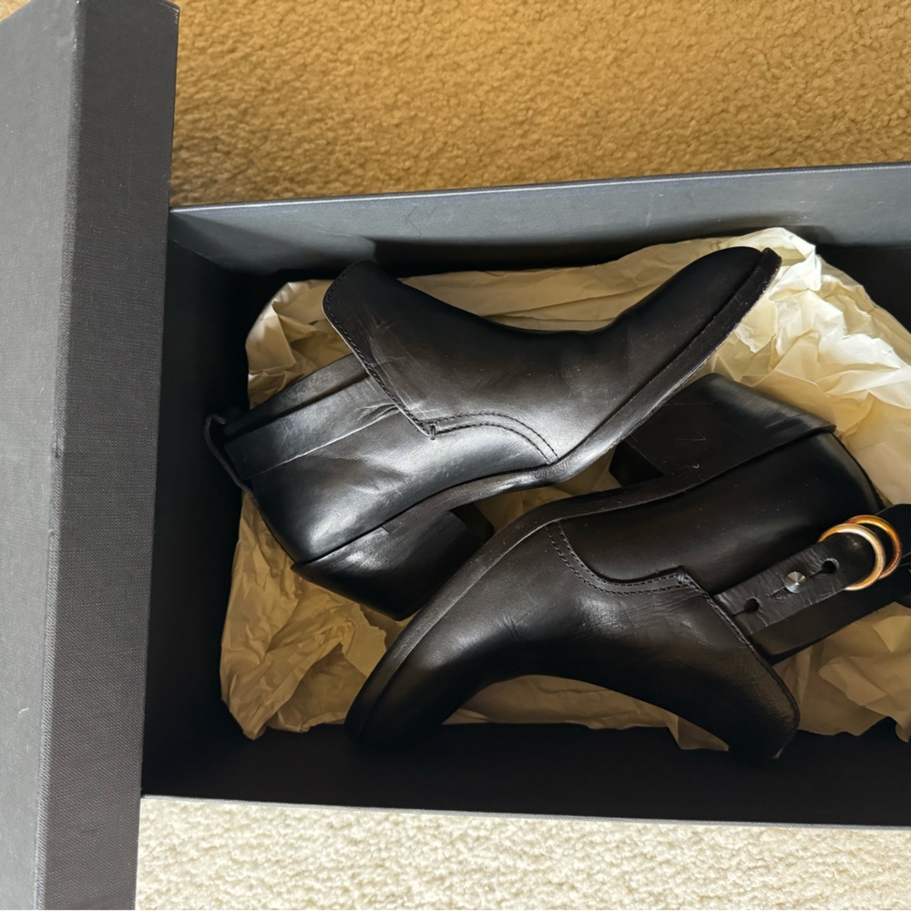 rag & bone Black Leather Ankle Booties